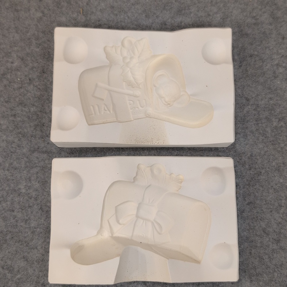 VTG 1981 Alberta's Molds Inc Ceramic Mailbox Holly Mouse Ceramic Slip Mold A-247 - Picture 3 of 6